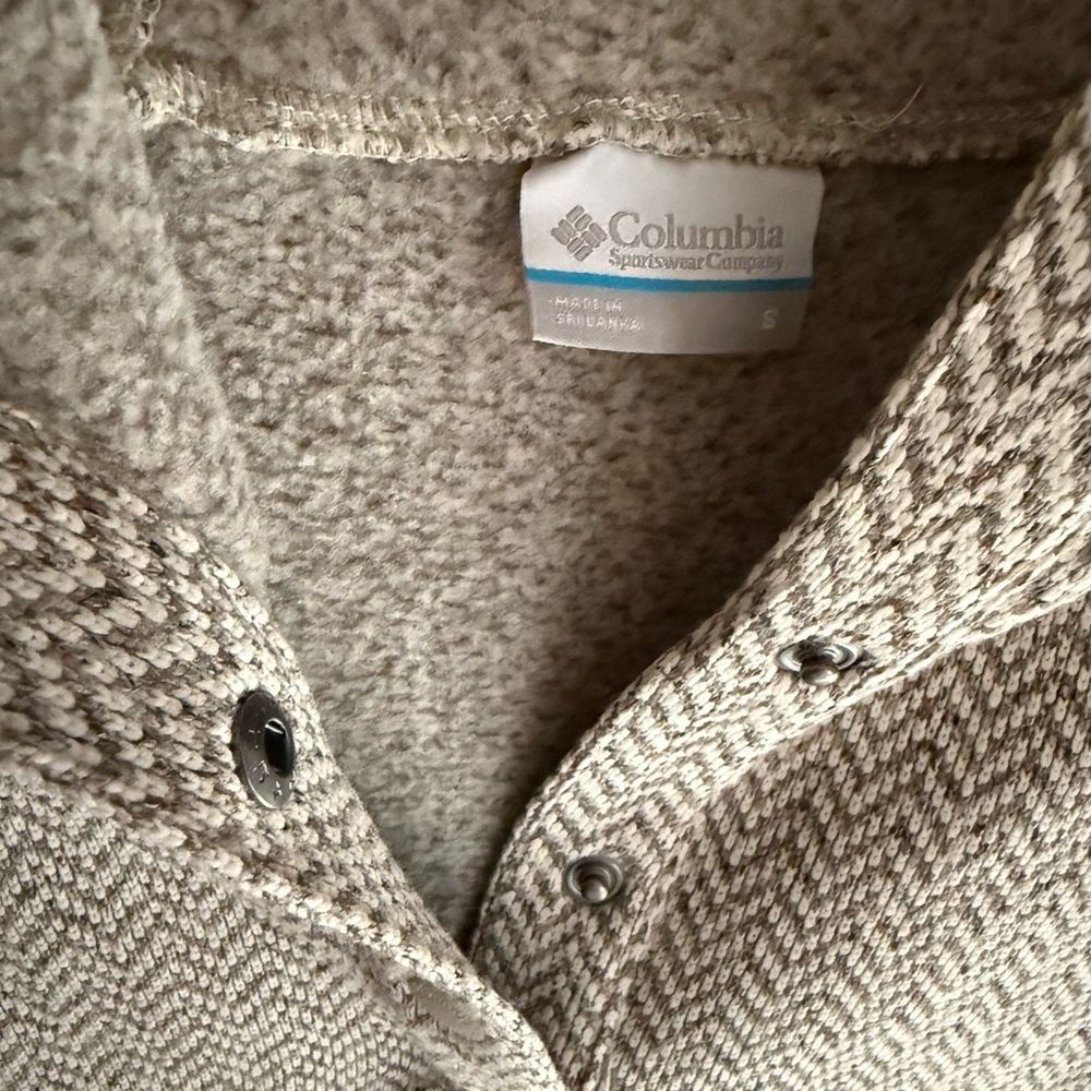 Columbia Darling Days Il Pullover Hoodie Women Small Tan Brown Geometric Print - Picture 6 of 6